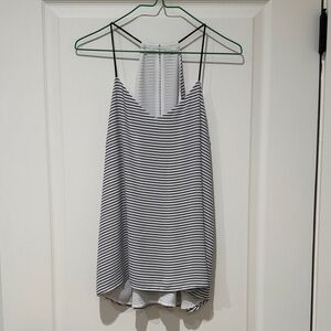 Striped Black and White Tank Top